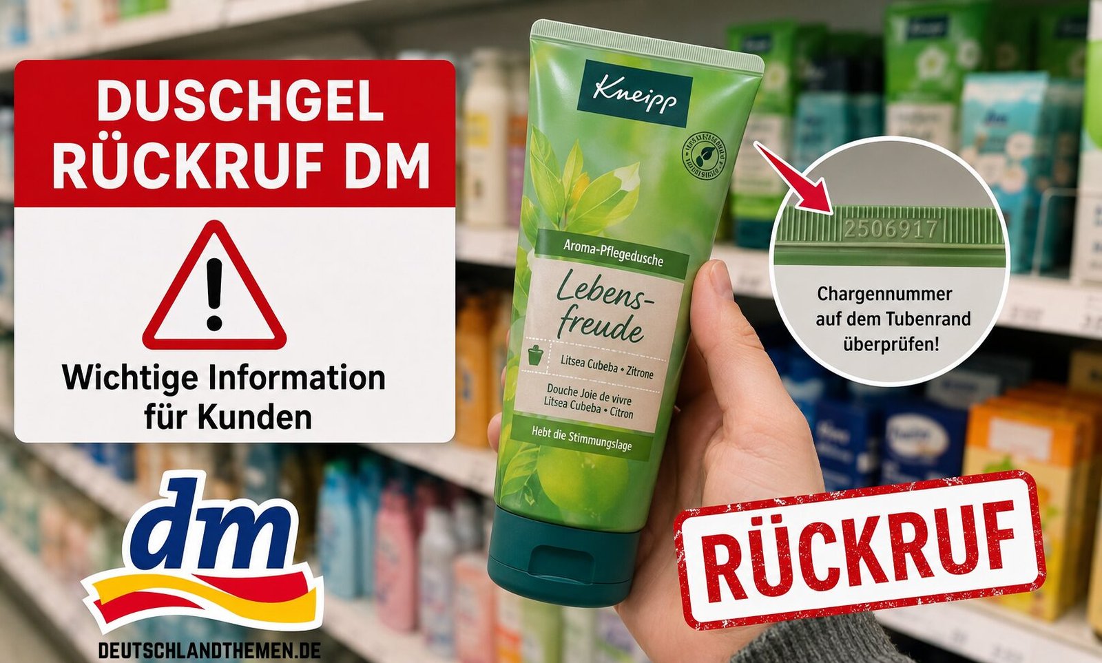 duschgel rückruf dm